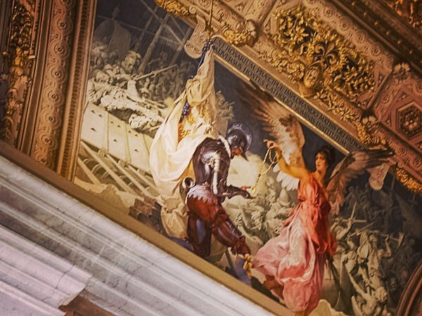 Vanessa Rallonza Approaching Sistine Chapel's Celestial Vault