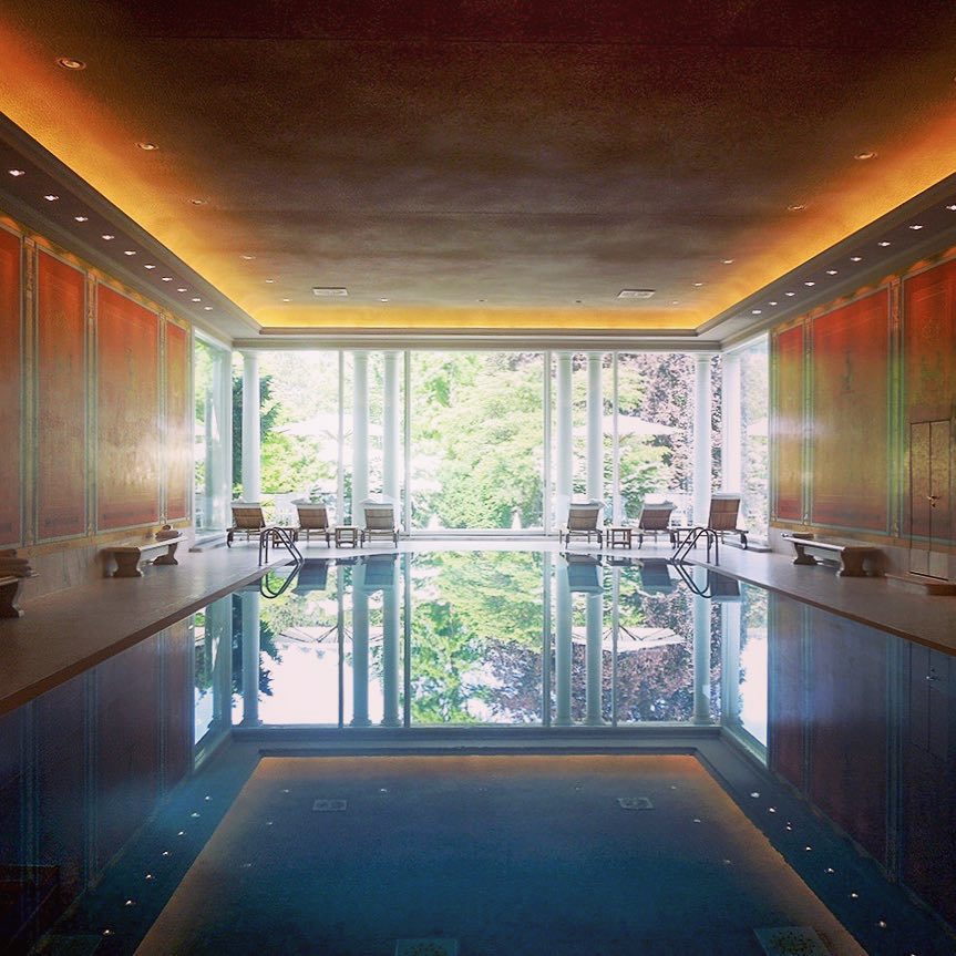 Vanessa Rallonza: Luxury Solitude at Baden-Baden Hotel Pool