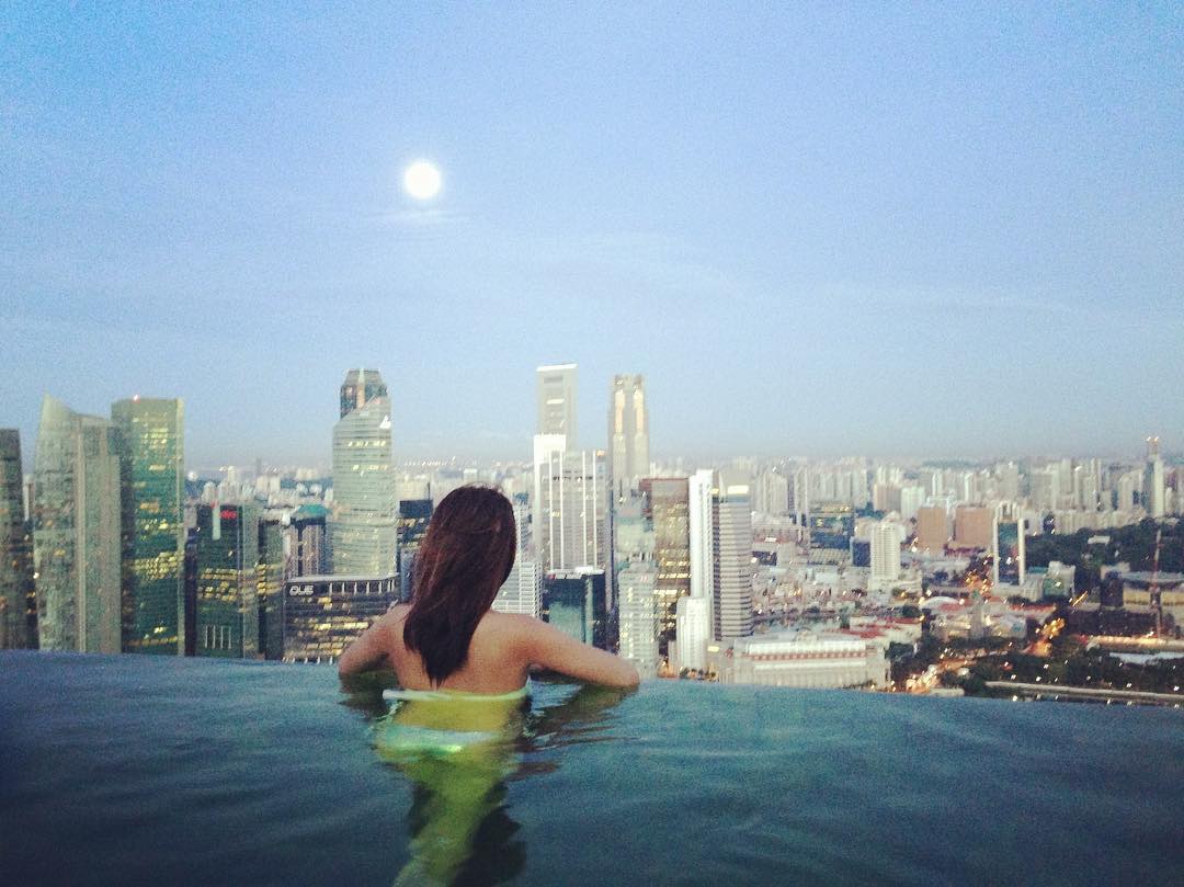 Vanessa Rallonza's OldieButGoodie: Moonlit Gown Gaze Over Skyline