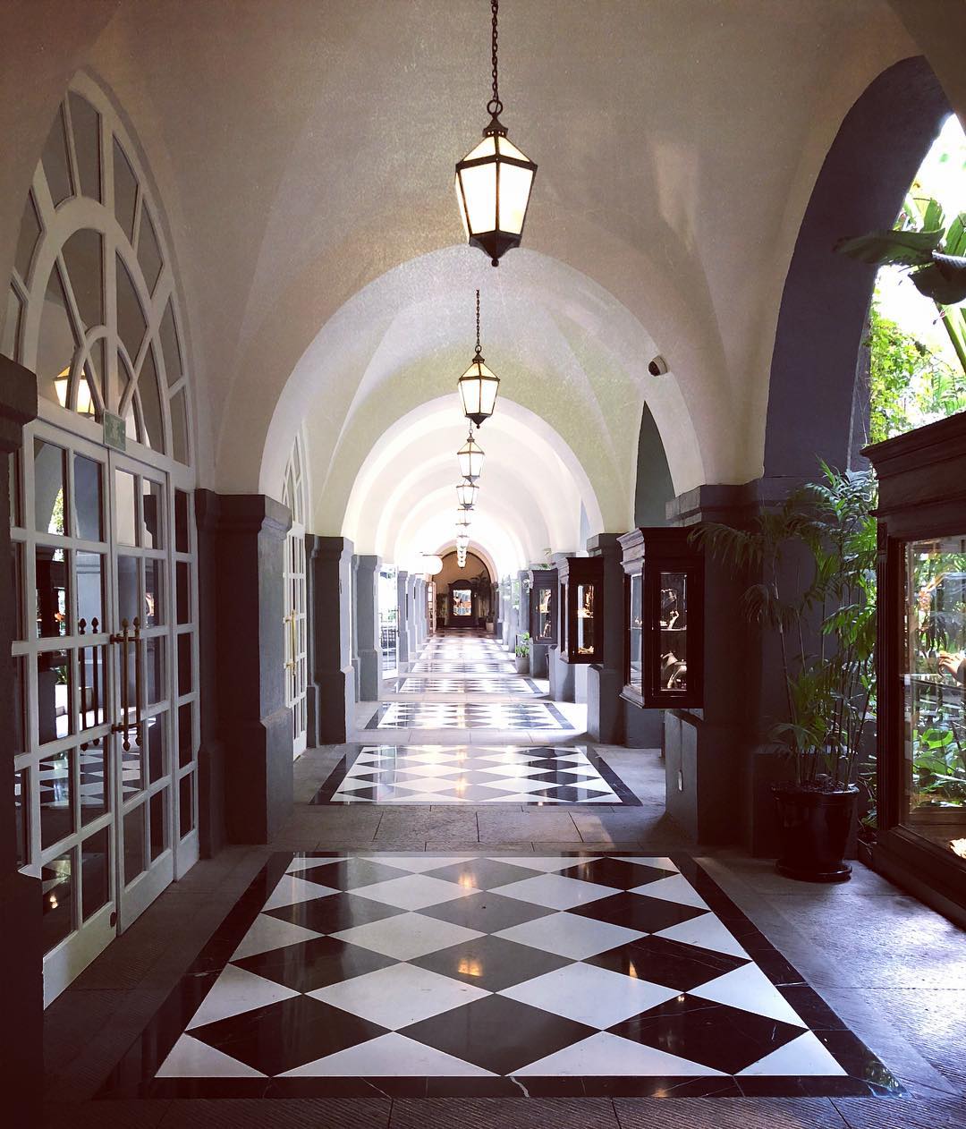 Vanessa Rallonza's Haunting, Checkerboard Corridor with Ancient Lantern