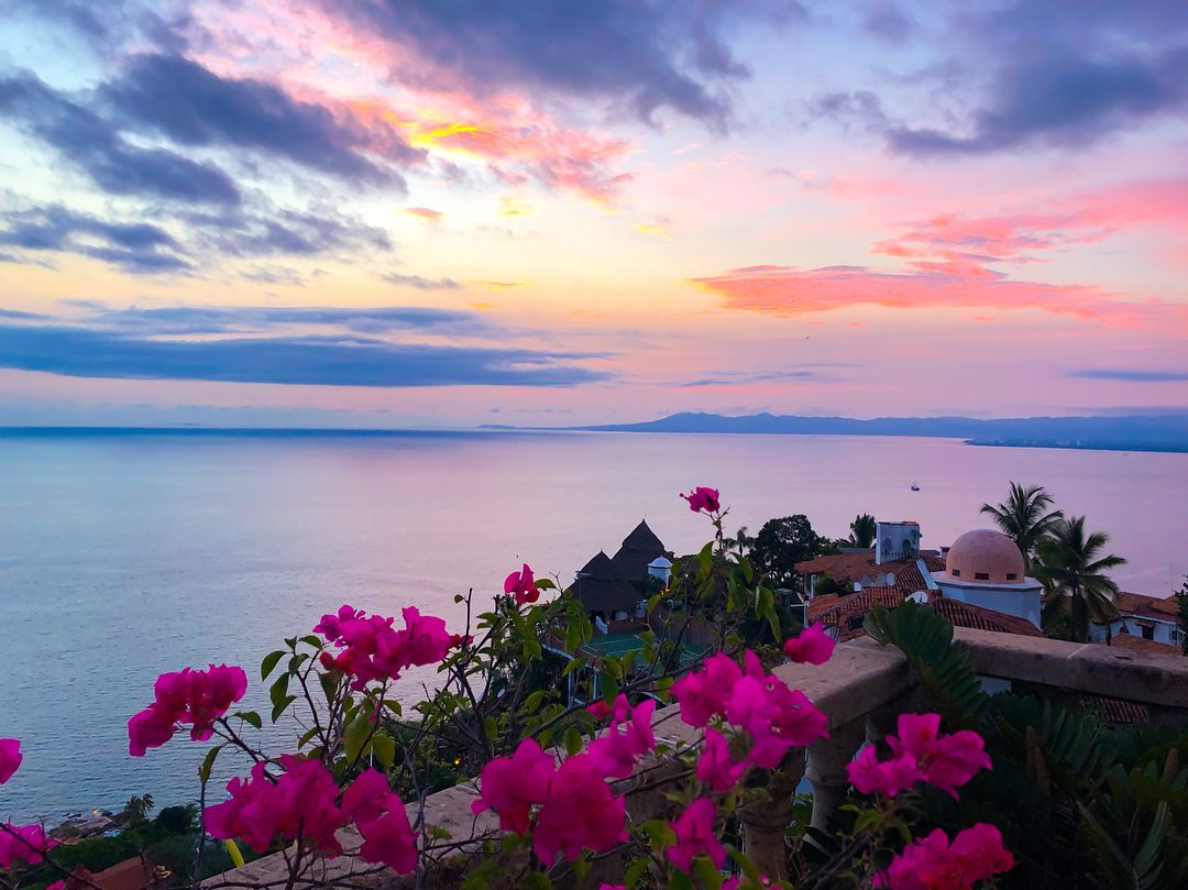 Vanessa Rallonza's Enchanting Scenic Vista with Blush-Pink Blossom