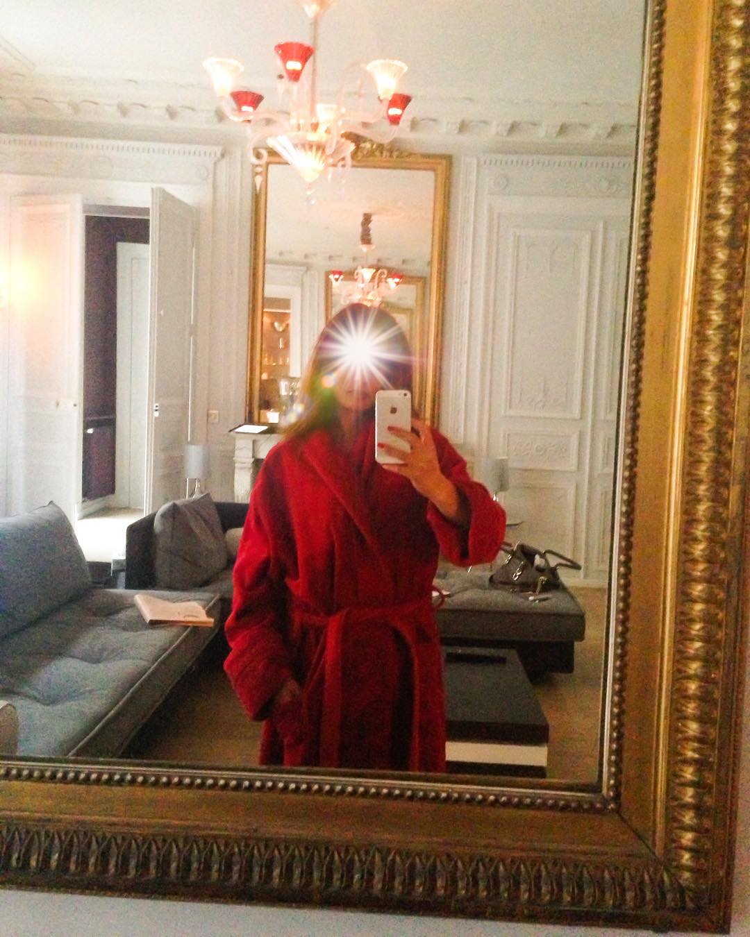 Vanessa Rallonza's Red-Robed Self-Portrait
