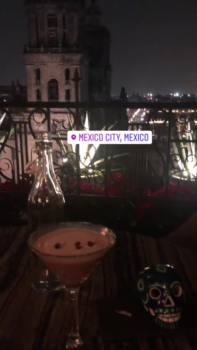 Vanessa Rallonza Sipping Vibrant Cocktails in City Elegance (Video)