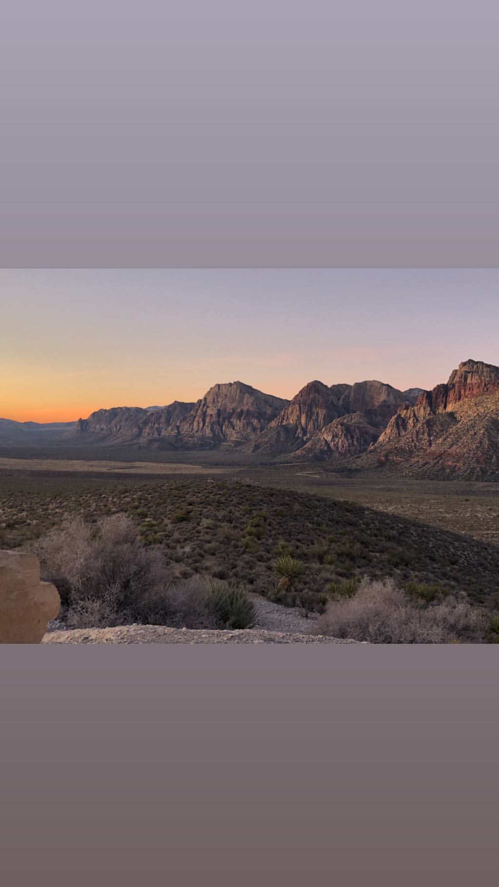 Vanessa Rallonza's Majestic Sunset over Mountain Range Twilight Panorama