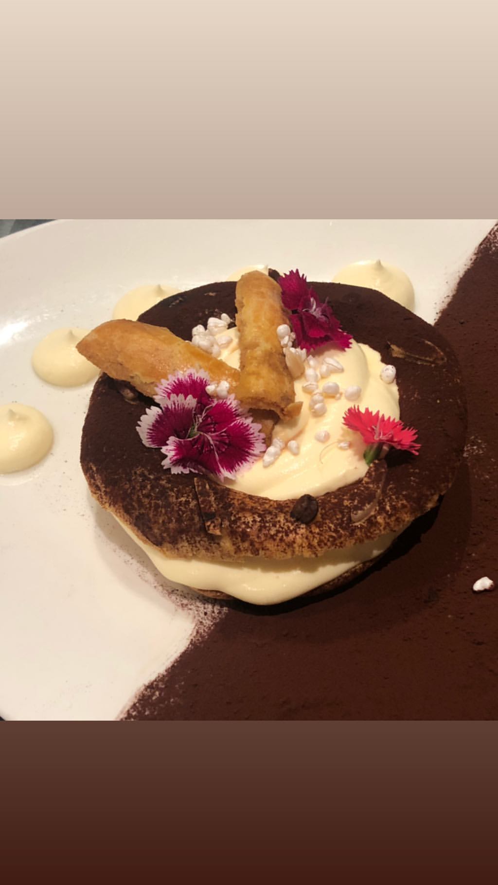 Vanessa Rallonza: Elegant Chocolate Delight on White Plate