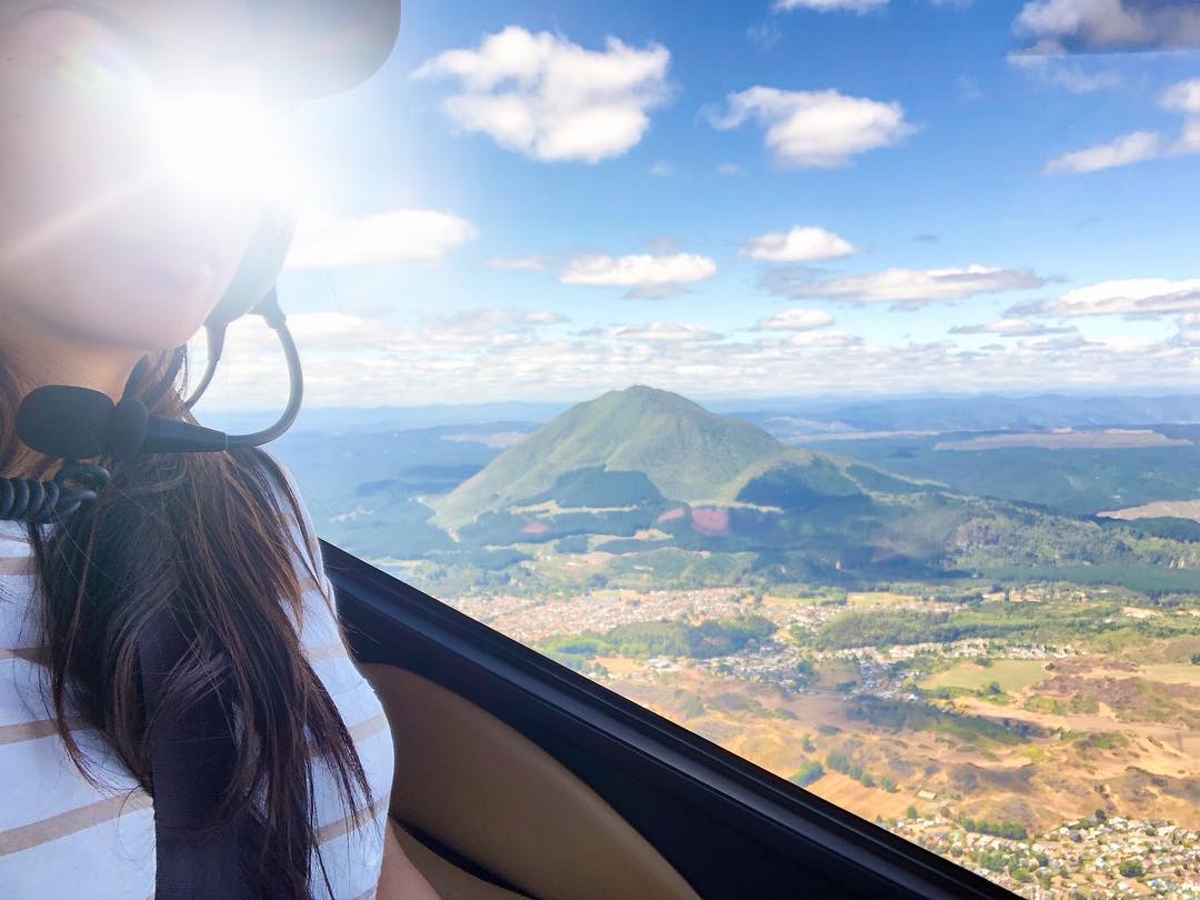 Vanessa Rallonza: Helicopter Over Majestic Mountains