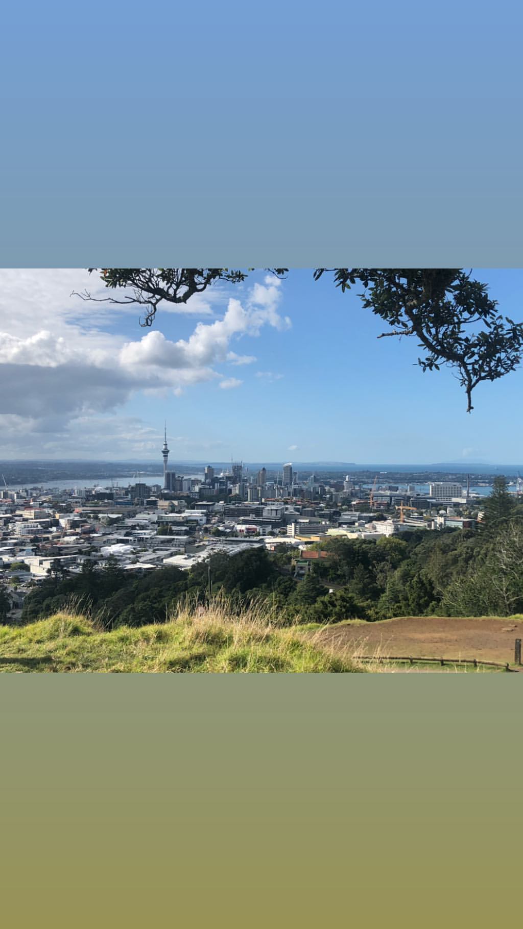 Vanessa Rallonza: Majestic Auckland Skyline from Mount Eden Peak
