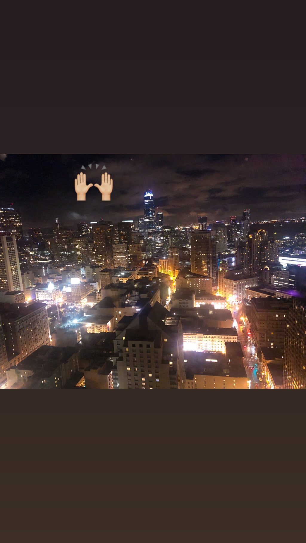 Vanessa Rallonza: Mysterious Hand in Cityscape Night