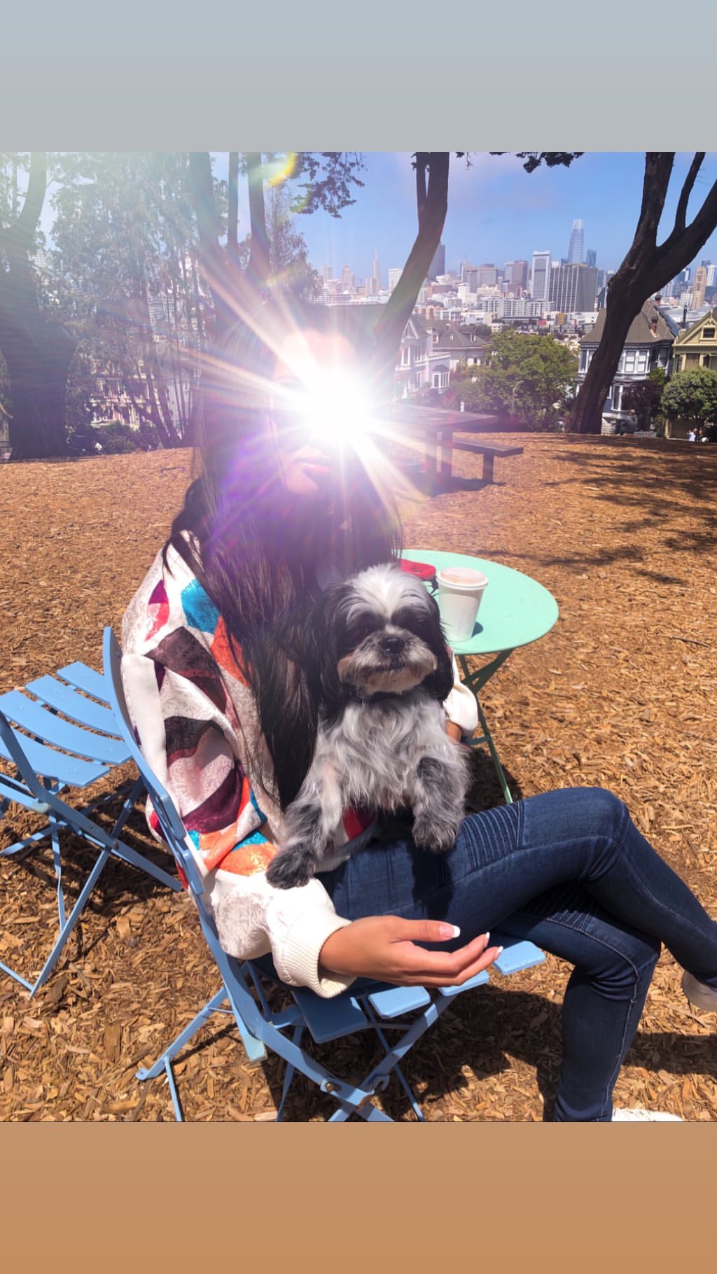 Vanessa Rallonza: Heartwarming Chair-Sharing Moment with Adored Dog
