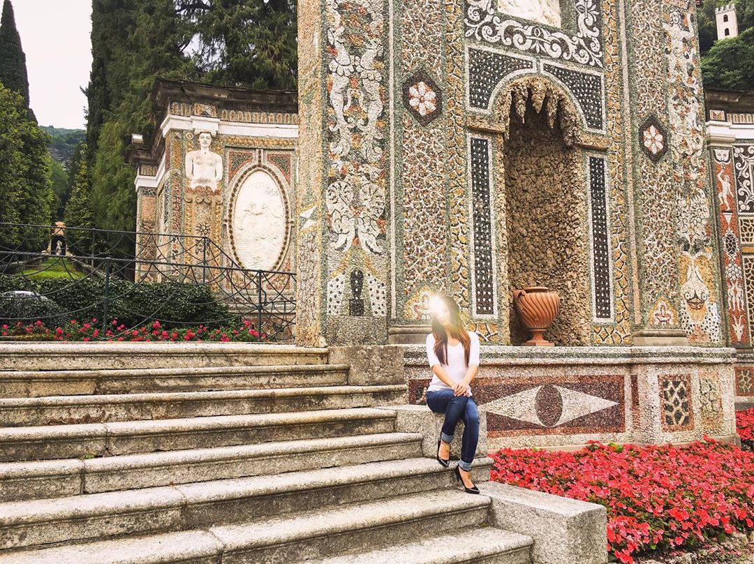 Vanessa Rallonza at Enchanting Lake Como Shoreline - Timeless Beauty and Memories
