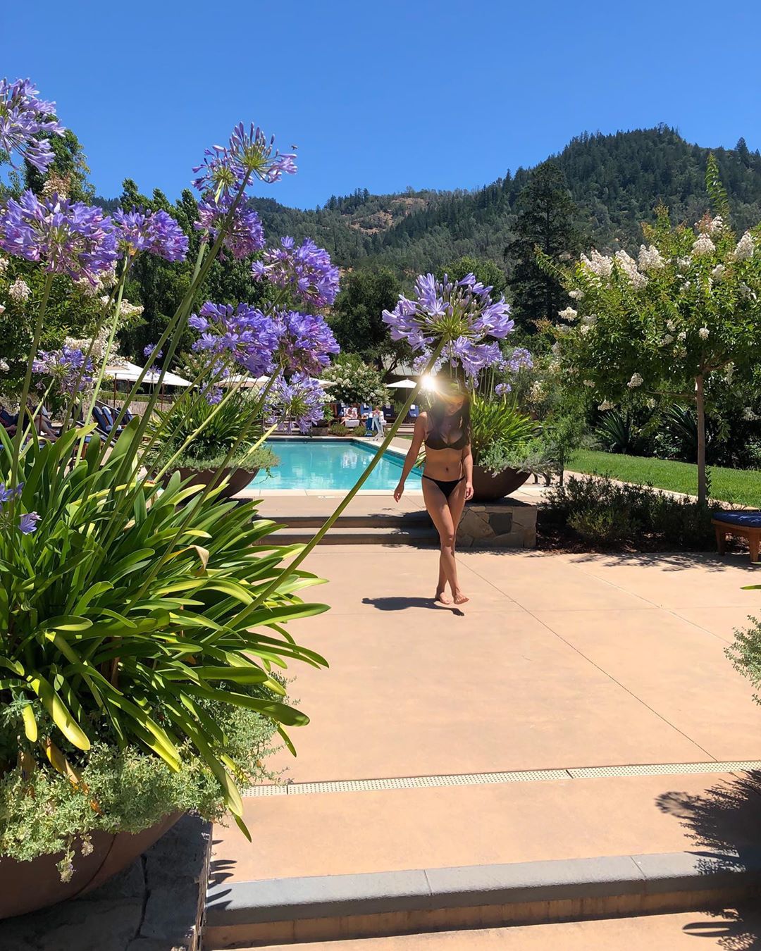 Vanessa Rallonza in Sun-Kissed Wine Country Summer, Birthday Amidst Shimmering Pool