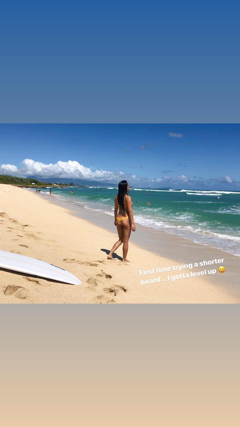 Vanessa Rallonza: Graceful Coastline Surf Glide