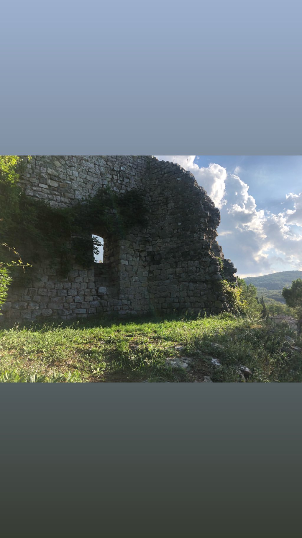 Vanessa Rallonza: Timeless Elegance at Ancient Castle Ruins