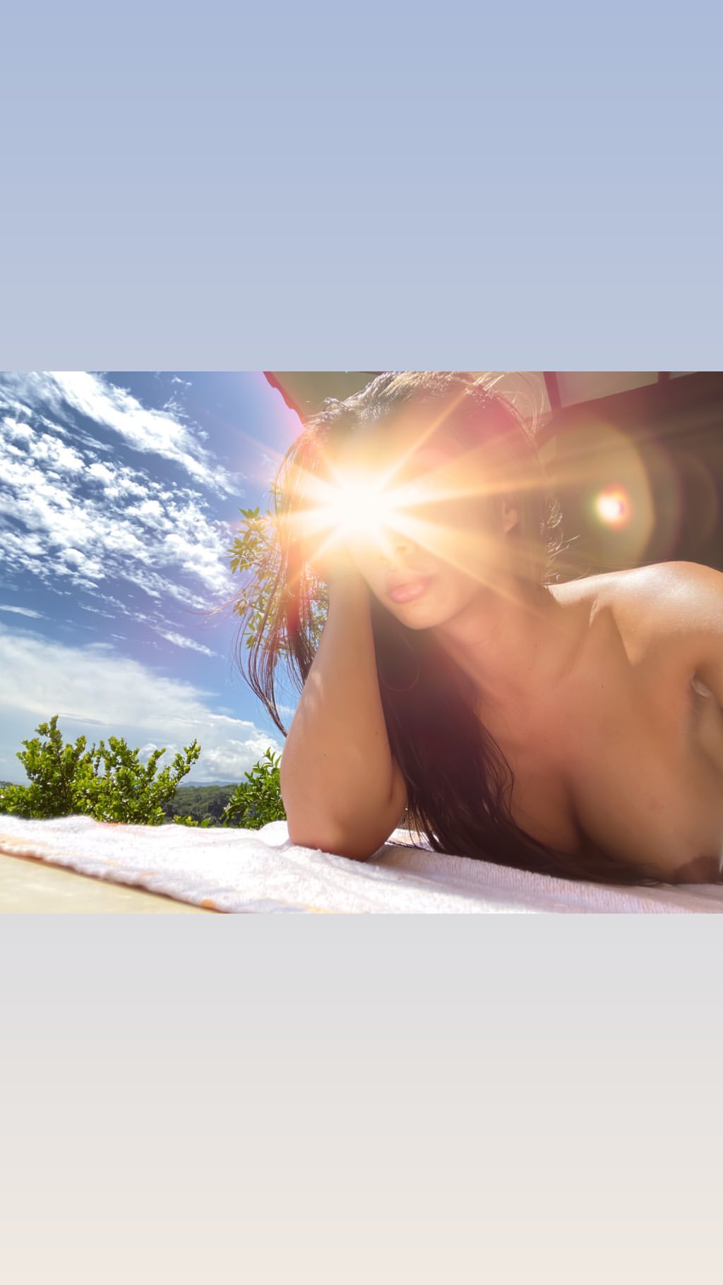Vanessa Rallonza Radiates under Sunlit Beach