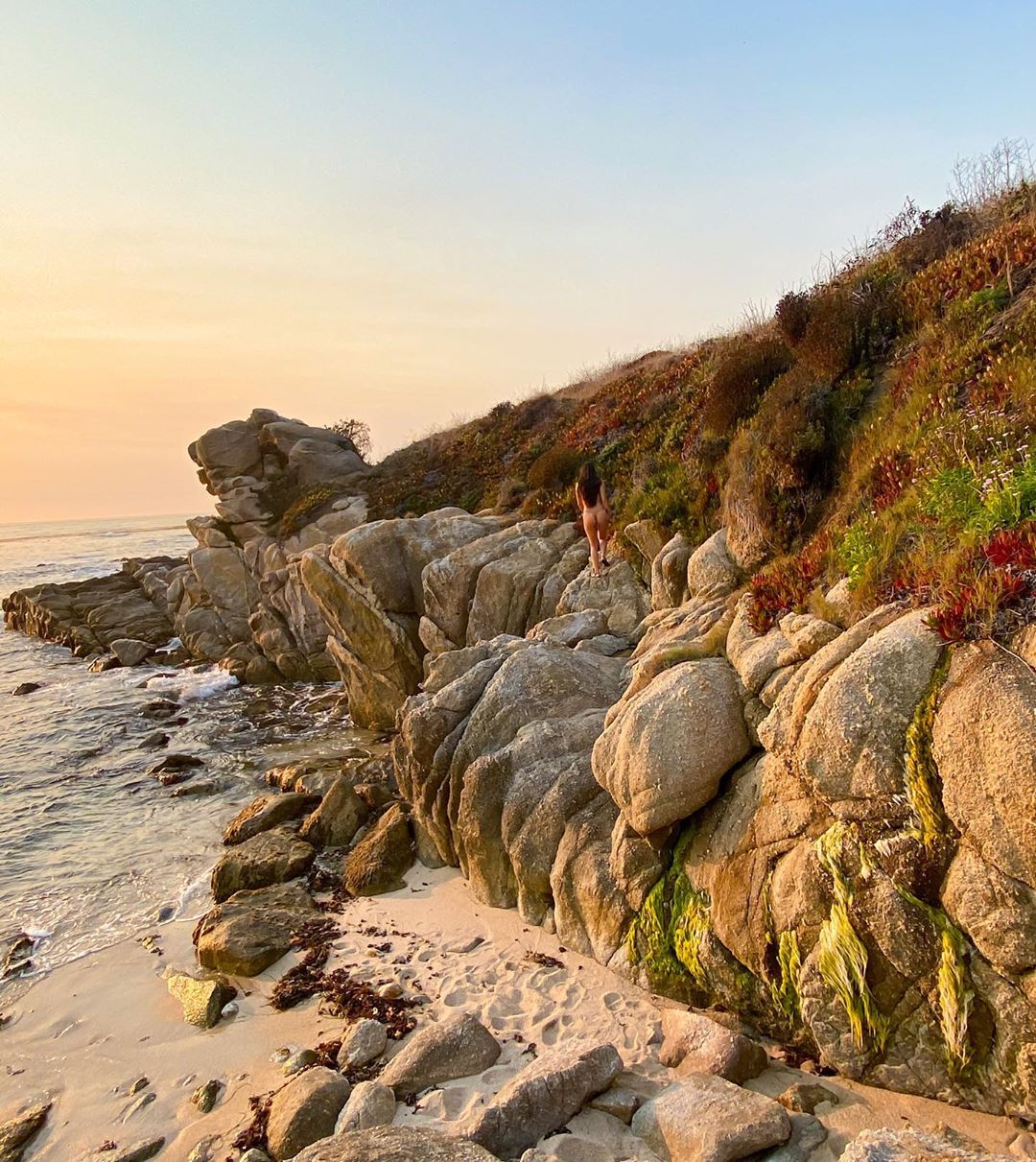 Vanessa Rallonza: Enchanting Rocky Coastline Tranquility