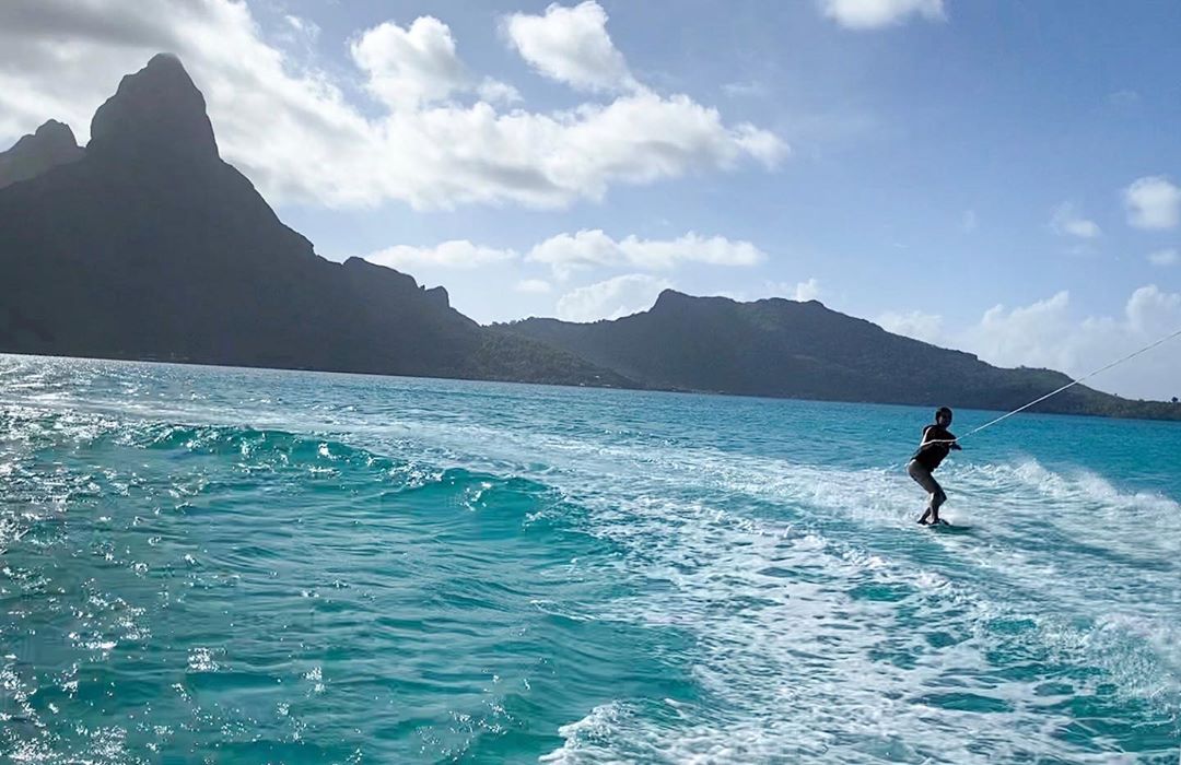 Vanessa Rallonza: Graceful Wakeboarder Amidst Azure Ocean Radiance