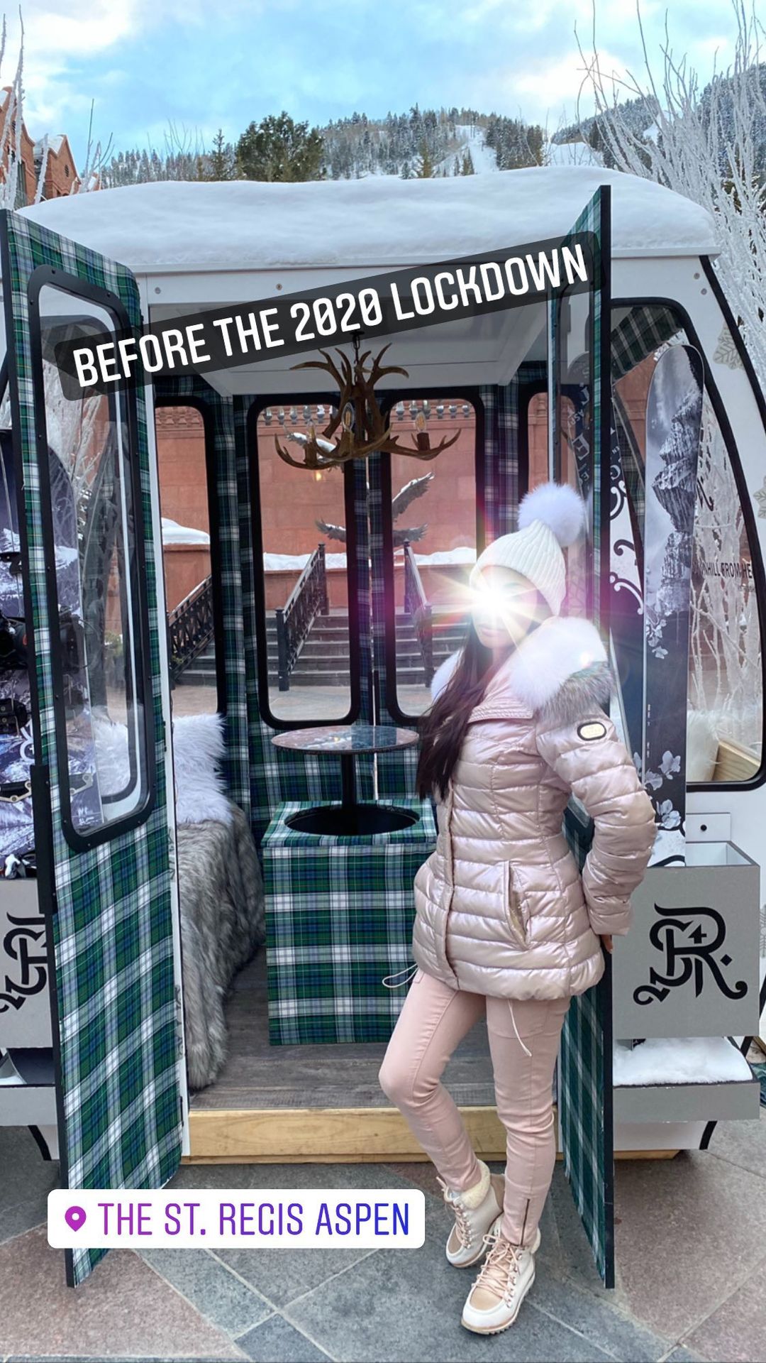 Vanessa Rallonza: Confident Pristine-White Backdrop in Plaid and Pink